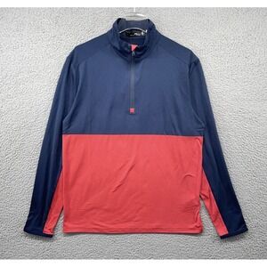 *NWT* Men's Size XL RLX Ralph Lauren Performance Half-Zip Pullover Navy Red